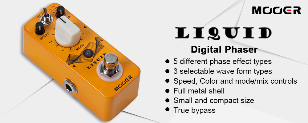 Mooer Liquid Phaser 5 Phaser modes Guitar Pedal - Image 3
