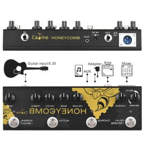 Caline CP-48 Honeycomb Acoustic Guitar Multi-effects Pedal