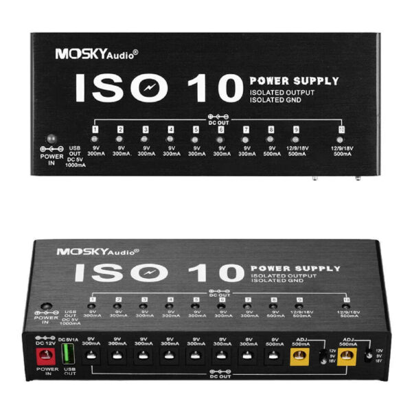 Mosky ISO-10 Guitar Effects Pedal Power Supply For 9V 12V 18V Isolated Outputs - Image 6