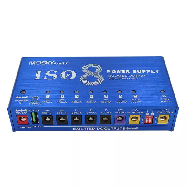 Mosky ISO-8 Guitar Effects Pedal Power Supply For 9V 12V 18V Isolated Outputs - Image 5
