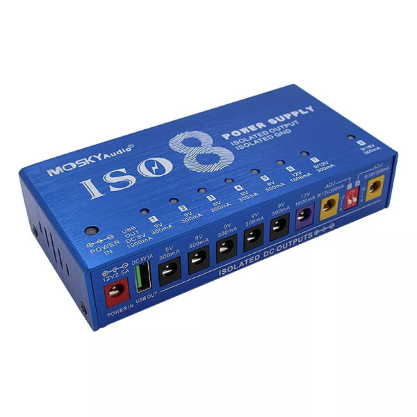 Mosky ISO-8 Guitar Effects Pedal Power Supply For 9V 12V 18V Isolated Outputs - Image 3