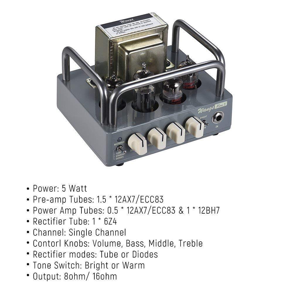 BIYANG Wangs Mini 5 Powerful 5 Watt All Tube Guitar Amplifier Amp Head - Image 2