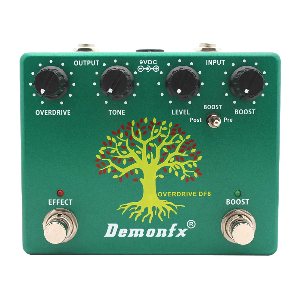 Demonfx DF8 Overdrive + Booster IBZ Style Guitar Effect Pedal