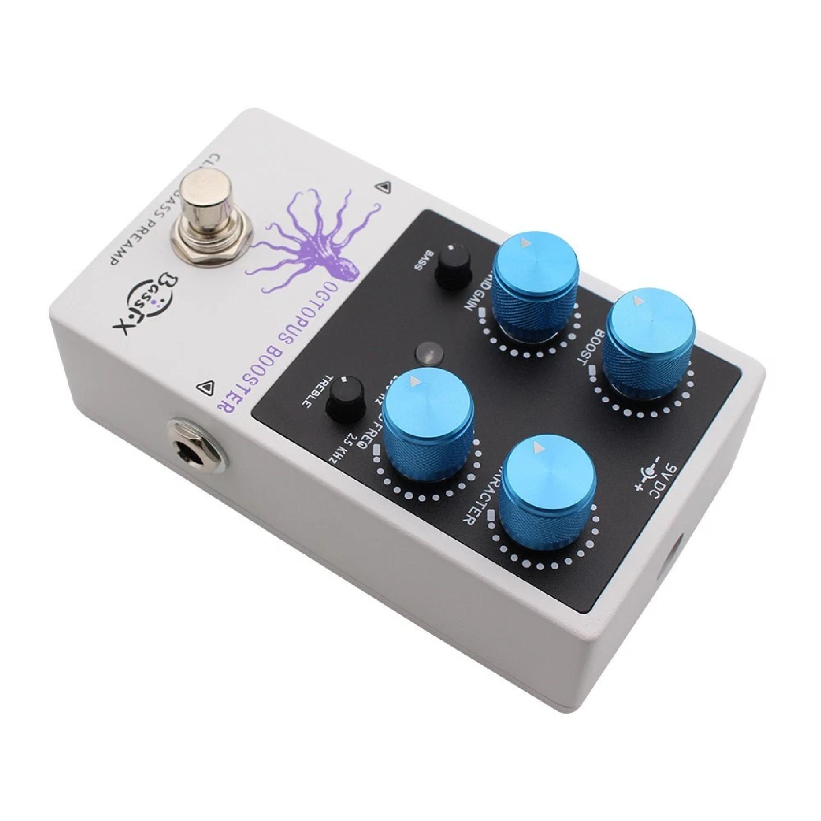 Mosky/Fanmuzk Octopus Booster Bass Preamp Pedal 3Band EQ Bass Harmonic Rich Clean Tone - Image 3