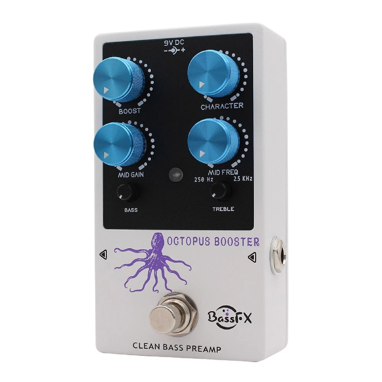 Mosky/Fanmuzk Octopus Booster Bass Preamp Pedal 3Band EQ Bass Harmonic Rich Clean Tone - Image 4
