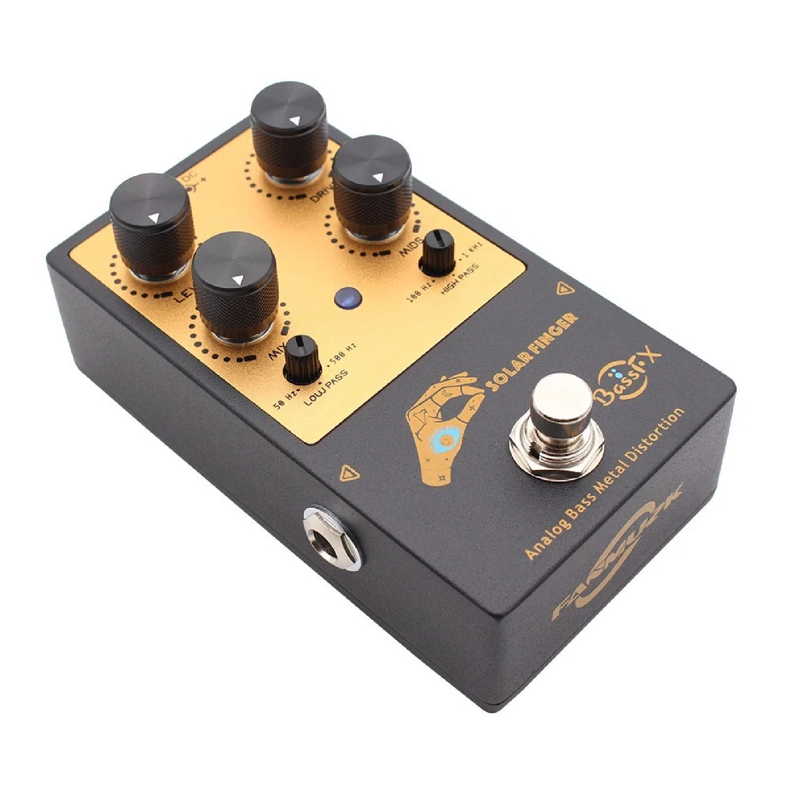 Mosky/Fanmuzk Solar Finger Bass Pedal Metal Distortion with Low-pass High-pass Control - Image 3