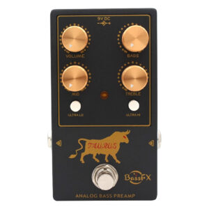 Mosky/Fanmuzk TAURUS Bass Preamp Pedal 3-Band Active EQ + Ultra-Hi /Ultra-Lo Switches True Bypass