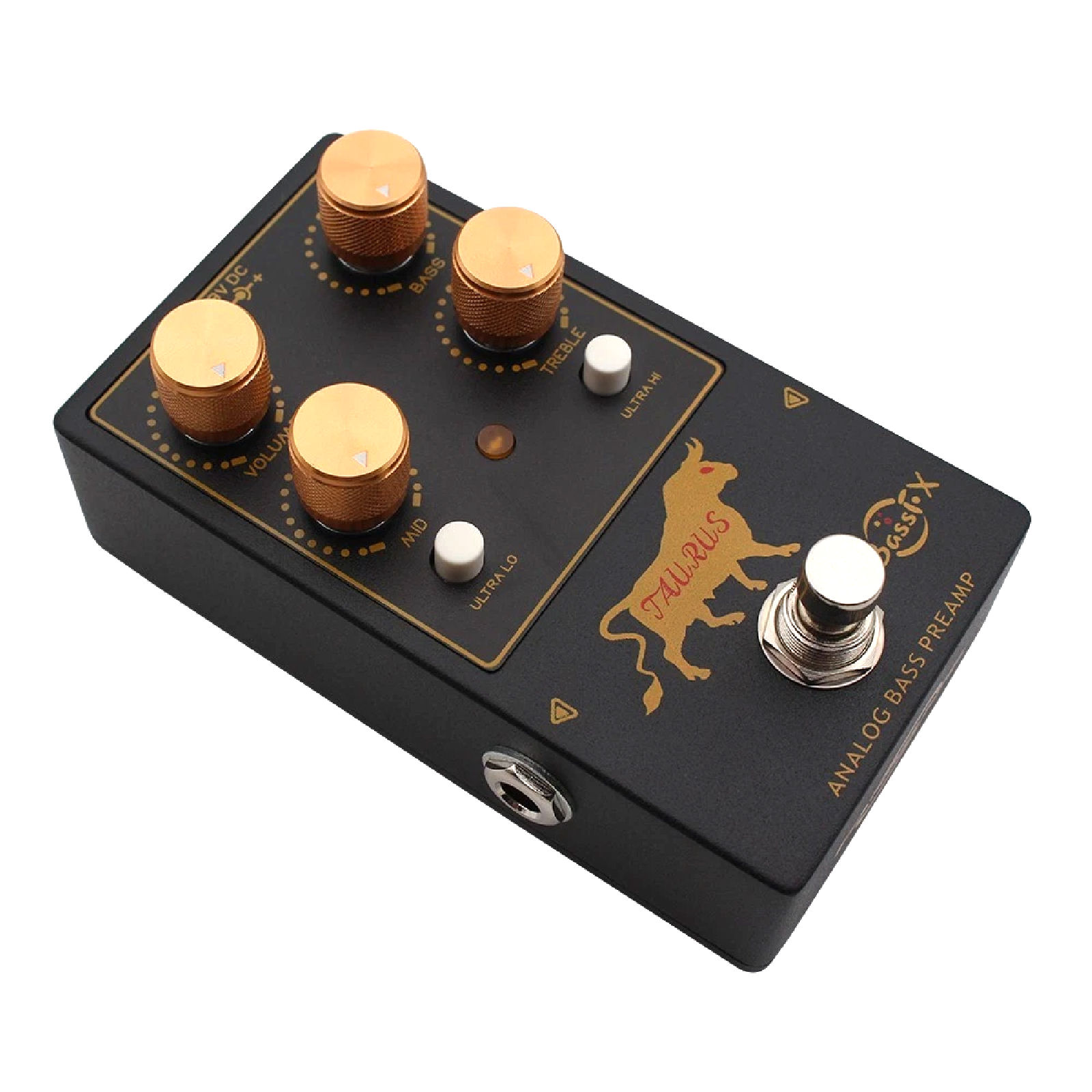 Mosky/Fanmuzk TAURUS Bass Preamp Pedal 3-Band Active EQ + Ultra-Hi /Ultra-Lo Switches True Bypass - Image 3