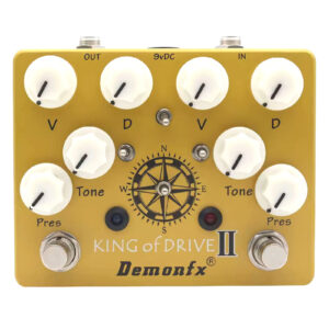 Demonfx KING of DRIVE II V4 Overdrive + Distortion PRO Dual Guitar FX Pedal