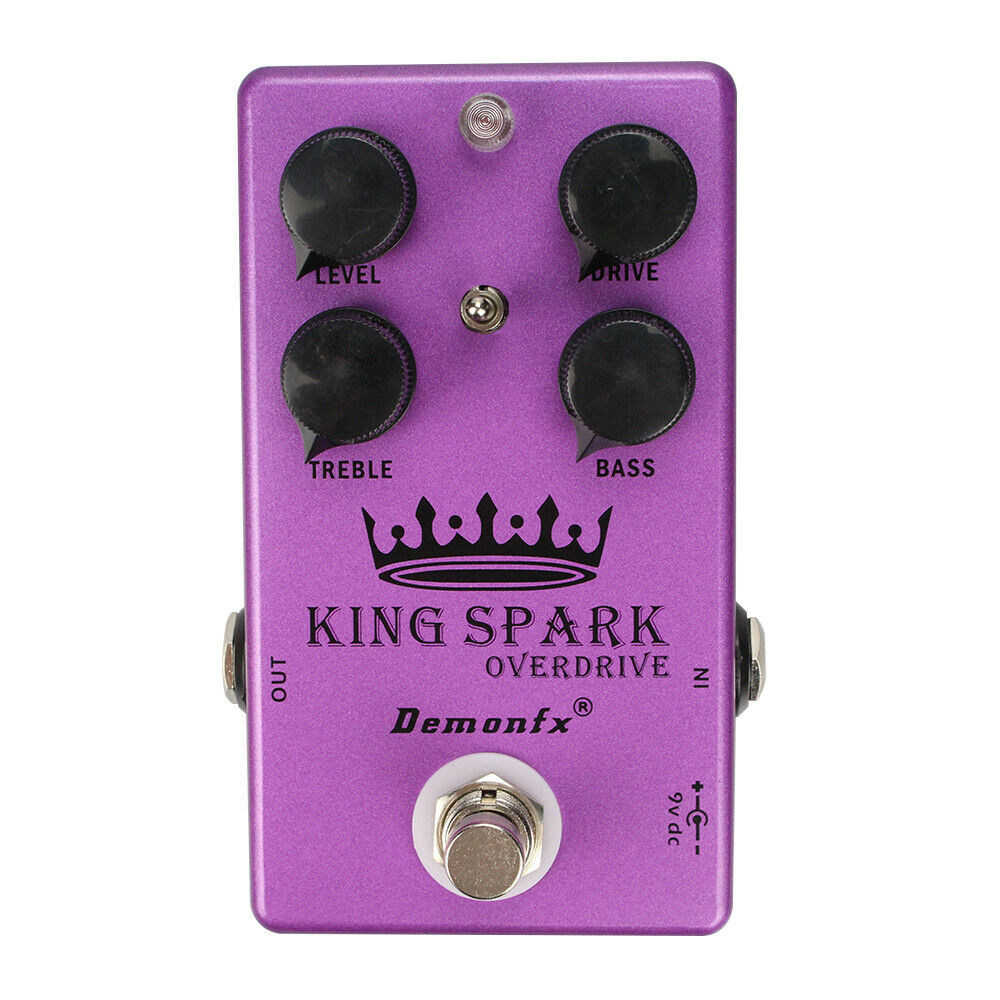 Demonfx King Spark Handmade Professional Overdrive Booster Guitar Effects Pedal
