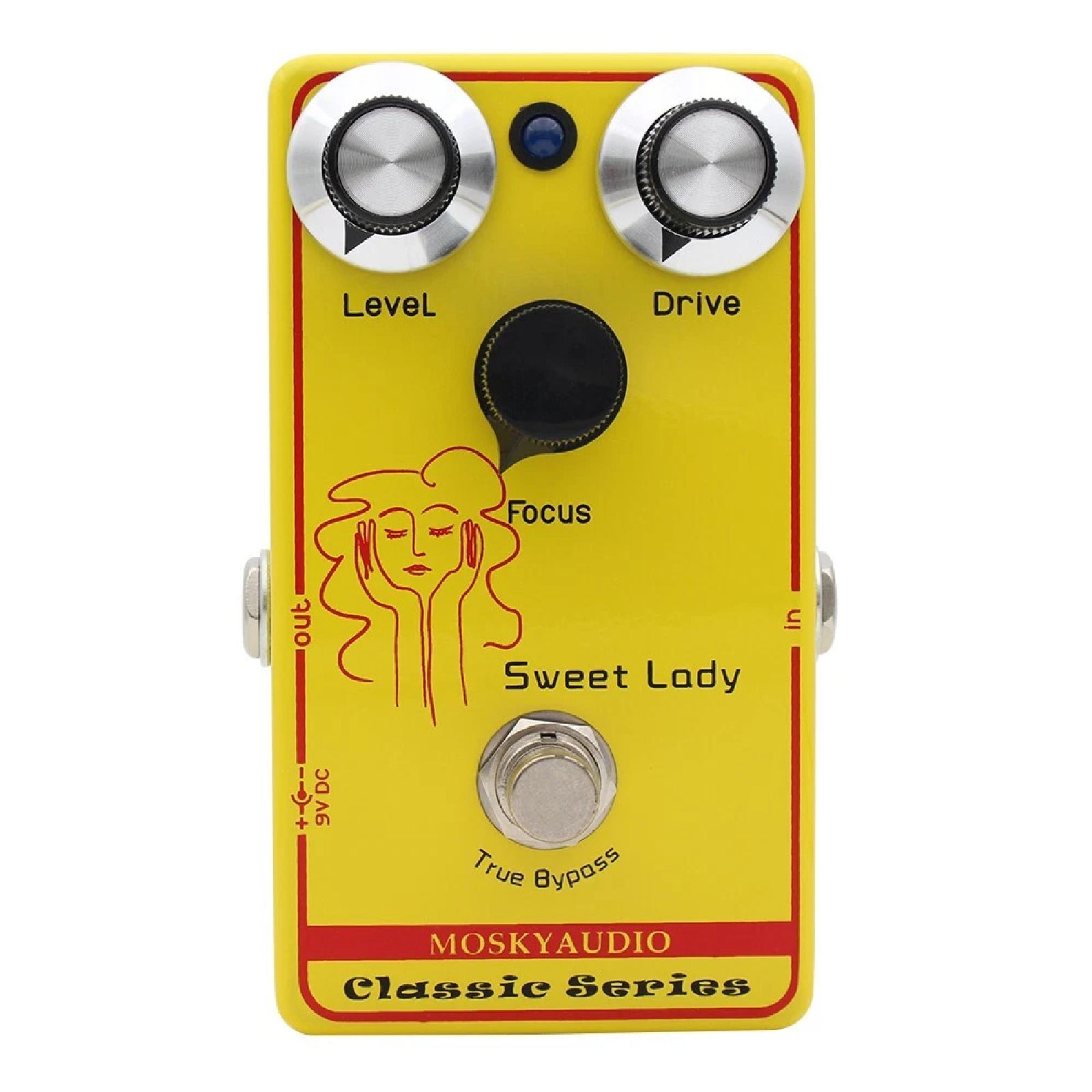 Mosky Sweet Lady Hand-wired Professional Overdrive Sweet Honey Guitar Effects Pedal
