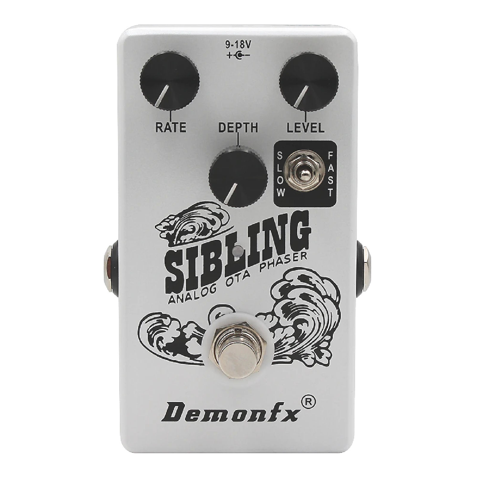 Demonfx SIBLING Analog OTA Phaser Guitar Effect Pedal