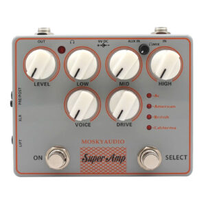 Mosky Super Amp 4 Amp Sim Options Speaker Simulation Guitar FX Pedal XLR AUX IN