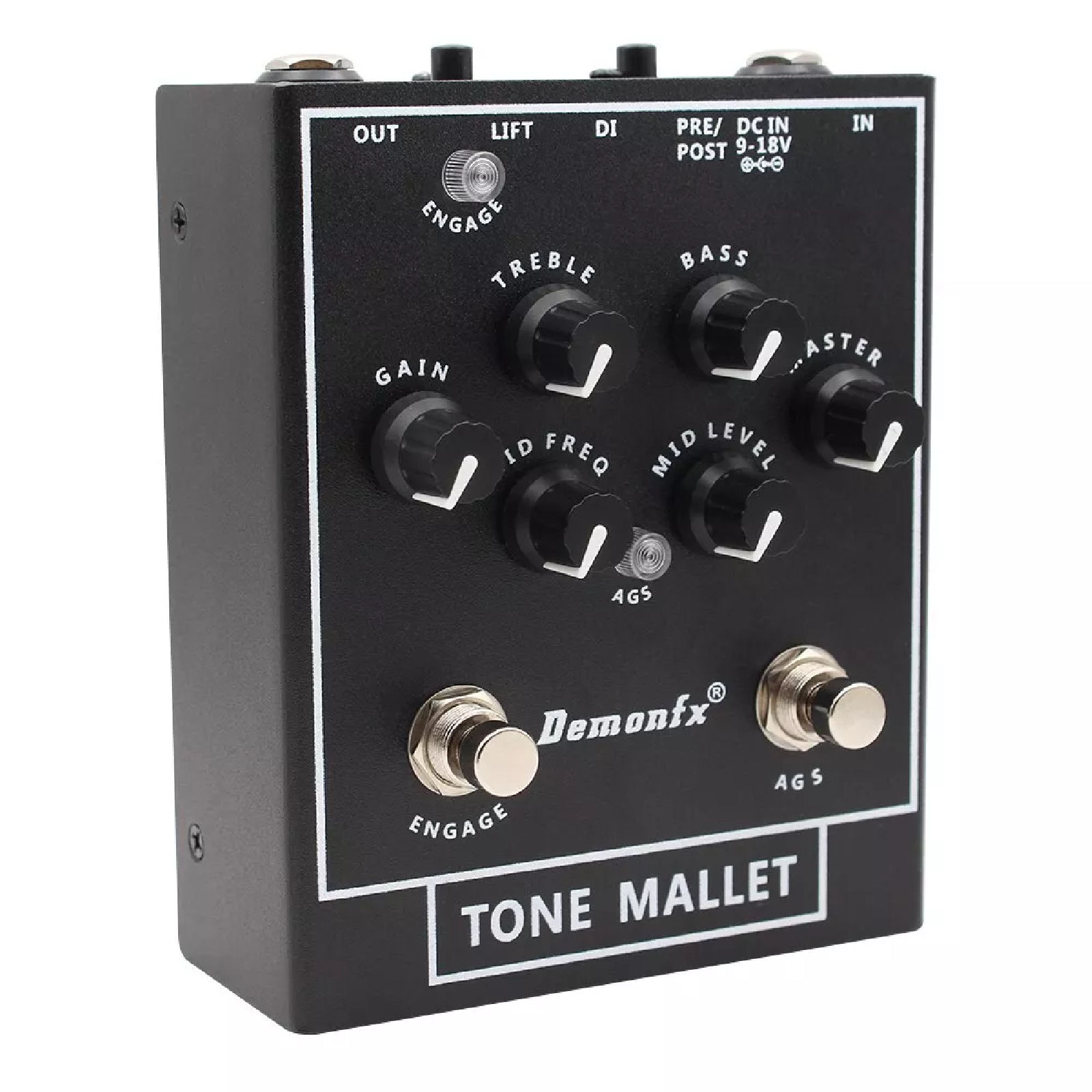Demonfx Tone Mallet Bass Effect Pedal High quality Tone Mallet Pre-Amp / DI Box - Image 3