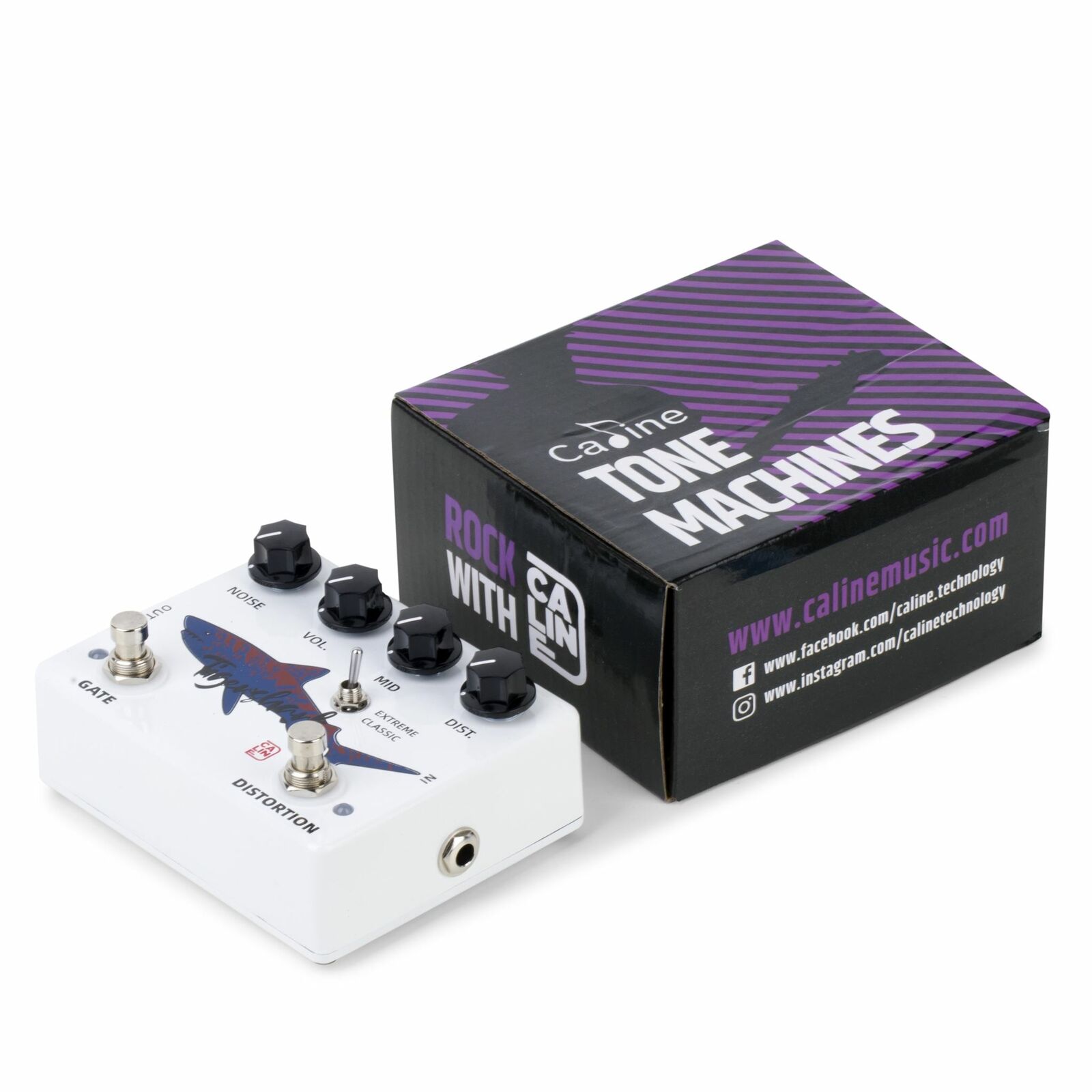 Caline DCP-09 TIGERSHARK Distortion/Noise Gate Guitar Effects Pedal - Image 4