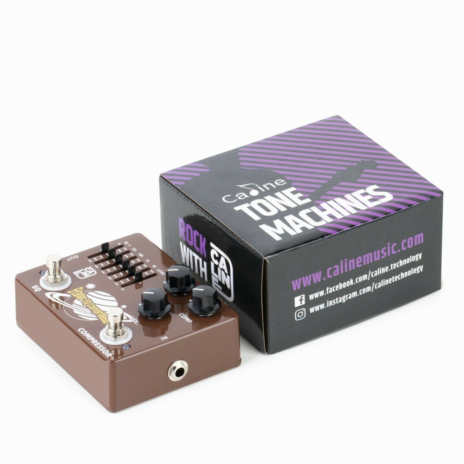 Caline DCP-10 Steller EQ Compressor BASS/Guitar Effect Pedal True bypass - Image 4