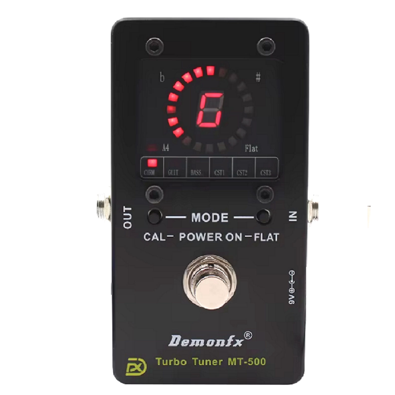 Demonfx Turbo Tuner MT-500 Strobe Tuner Guitar Bass High precision & accuracy Sonic Research clone