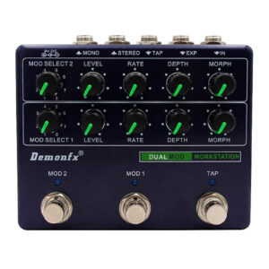 Demonfx DUAL MOD WORKSTATION Numerous Options Guitar Multi Modulation FX Pedal