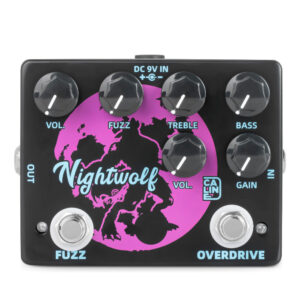Caline DCP-08 Nightwolf Overdrive/Fuzz Guitar Effect Pedal 2 Switch vers