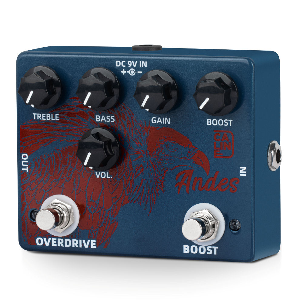 Caline DCP-11 "Andes" Boost / Overdrive Guitar Effect Pedal 2 Switch vers - Image 5