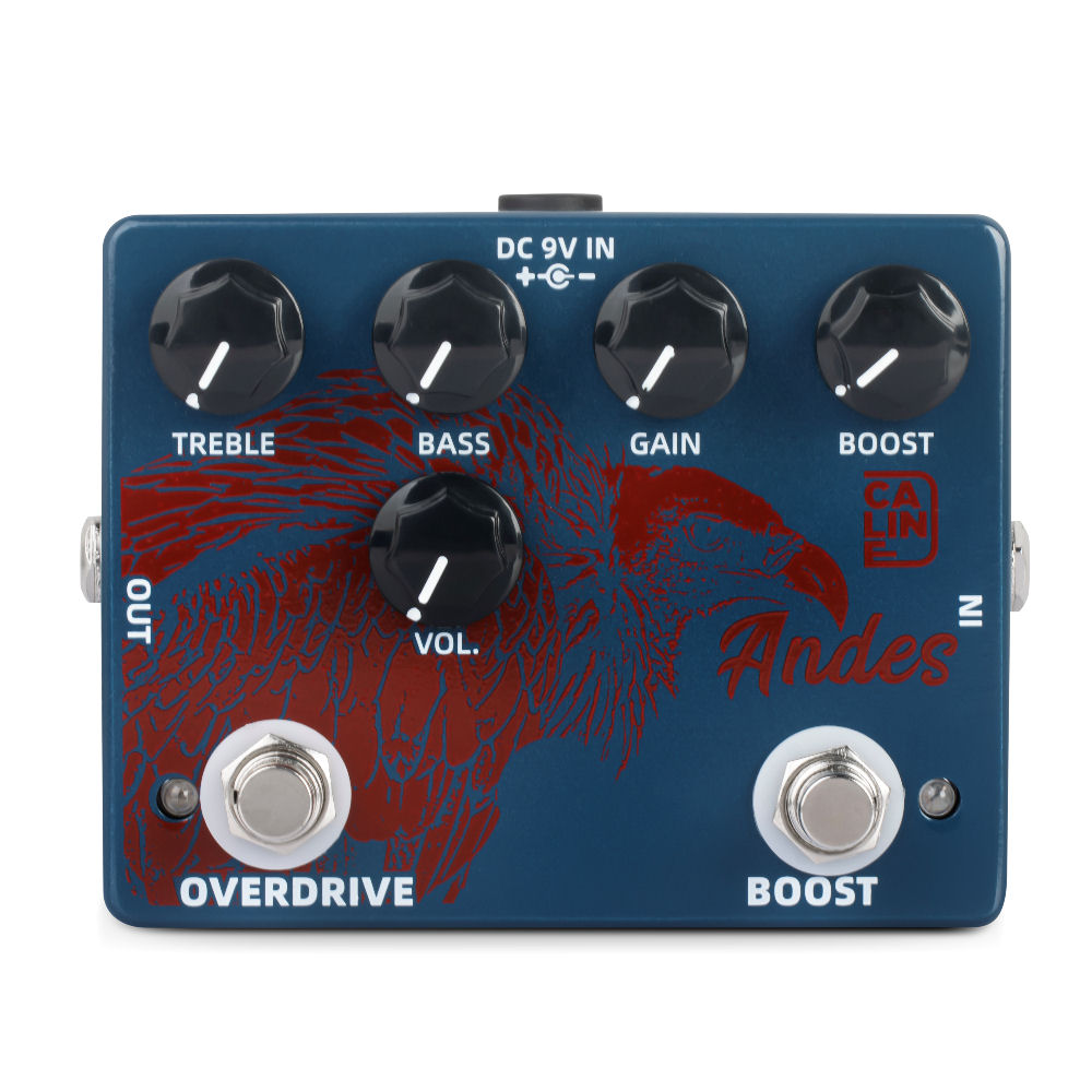 Caline DCP-11 "Andes" Boost / Overdrive Guitar Effect Pedal 2 Switch vers