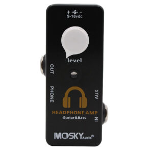MOSKY Headphone Amp 4 Electric Guitar,Bass,Keybord FX Pedal True Bypass DC 9V
