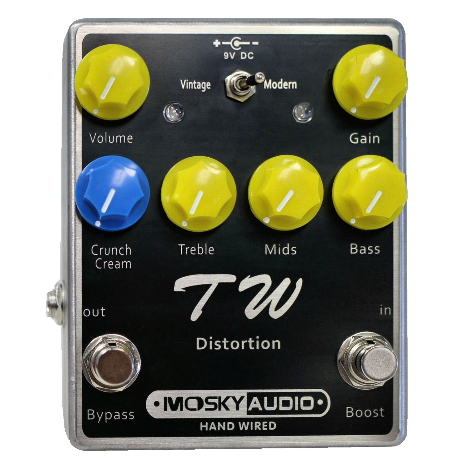 MOSKY TW Hand-Made 5150 Style Guitar Effect Pedal PRO Distortion DIP