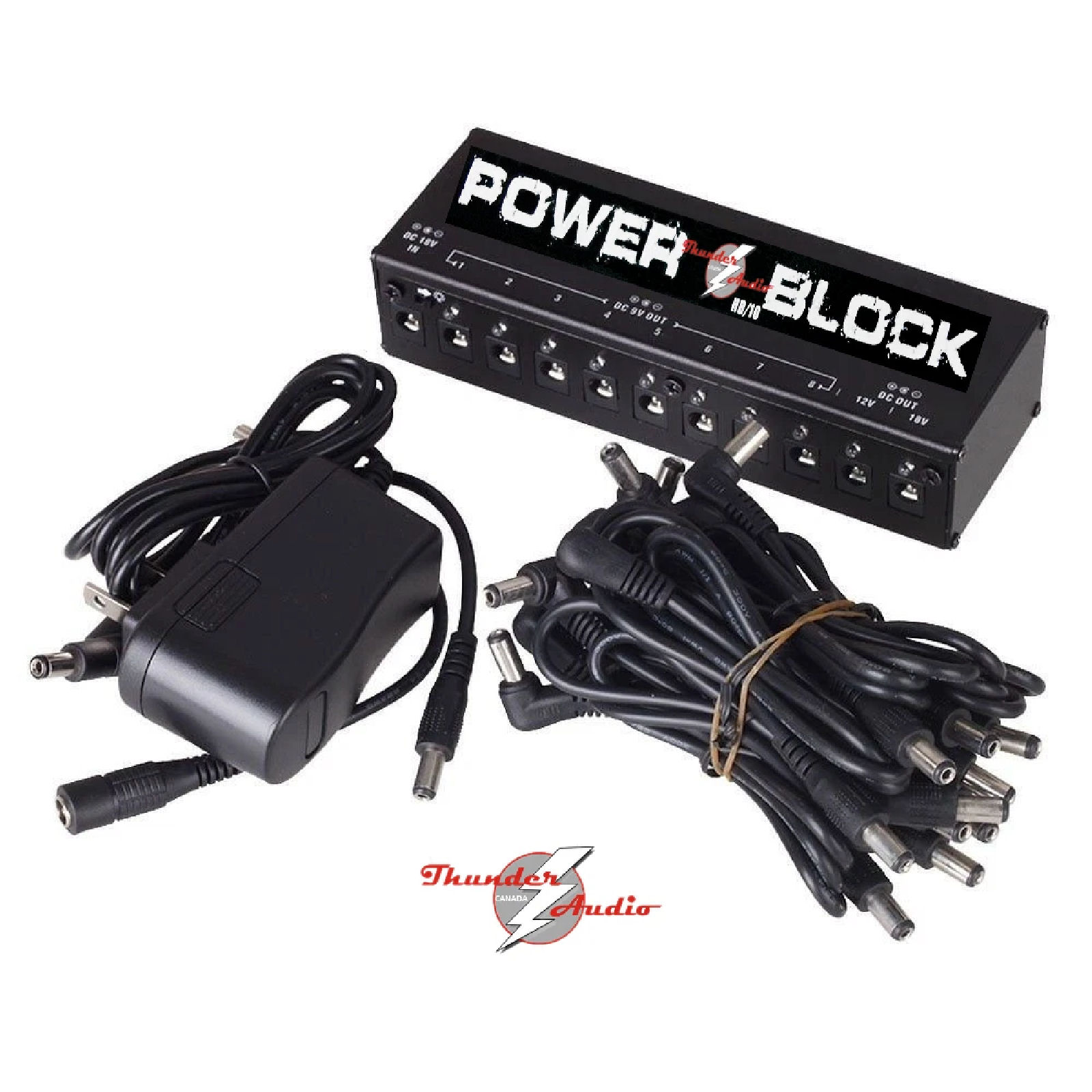 Thunder Audio Power Block HB/10 Power Supply 10 Isolated Output 9V 12V 18V-by Hot Box Pedals - Image 6