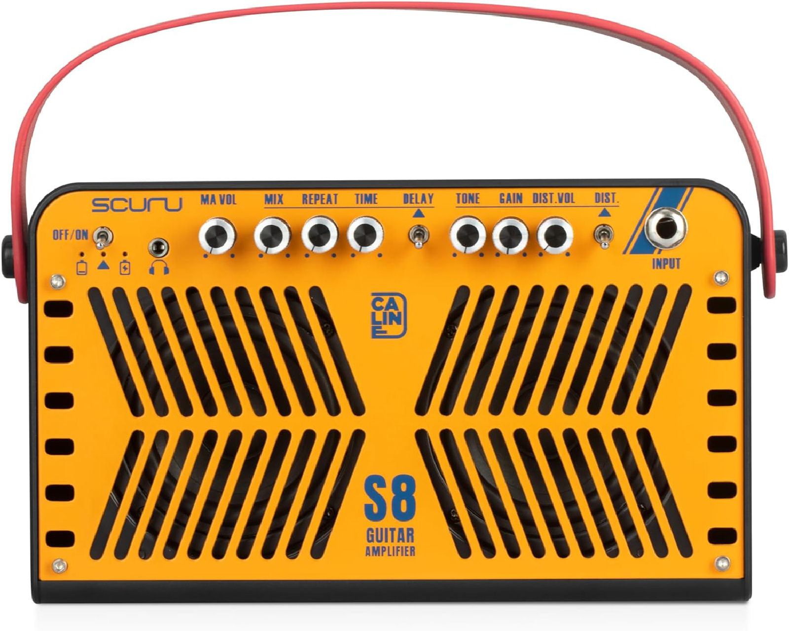 Caline Scuru S8G portable guitar amplifier with Bluetooth and Effects Portable Practice Amp Battery