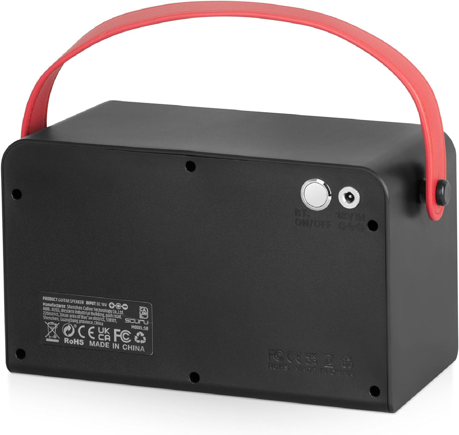 Caline Scuru S8G portable guitar amplifier with Bluetooth and Effects Portable Practice Amp Battery - Image 4