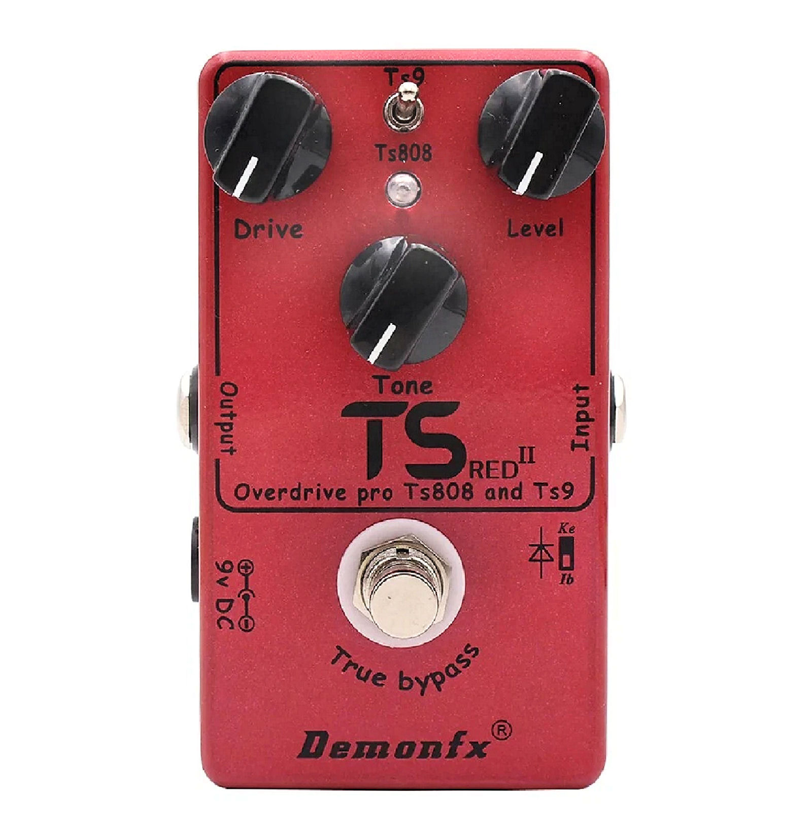 Demonfx TS II Red TS9 or TS808 OD options Internal Mode Switch