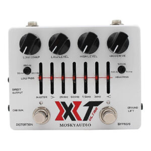 MOSKY XT ULTRA Multiband Bass Distortion Preamp Pedal 6-Band EQ Cabinet Sim