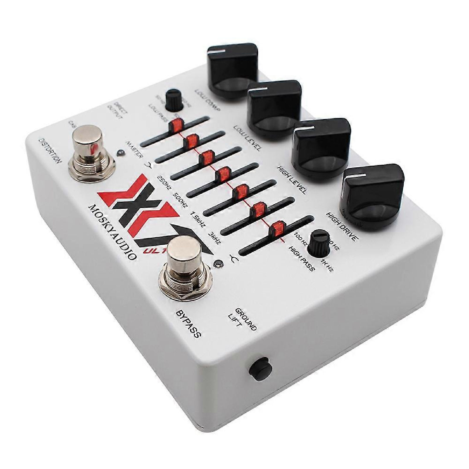 MOSKY XT ULTRA Multiband Bass Distortion Preamp Pedal 6-Band EQ Cabinet Sim - Image 5