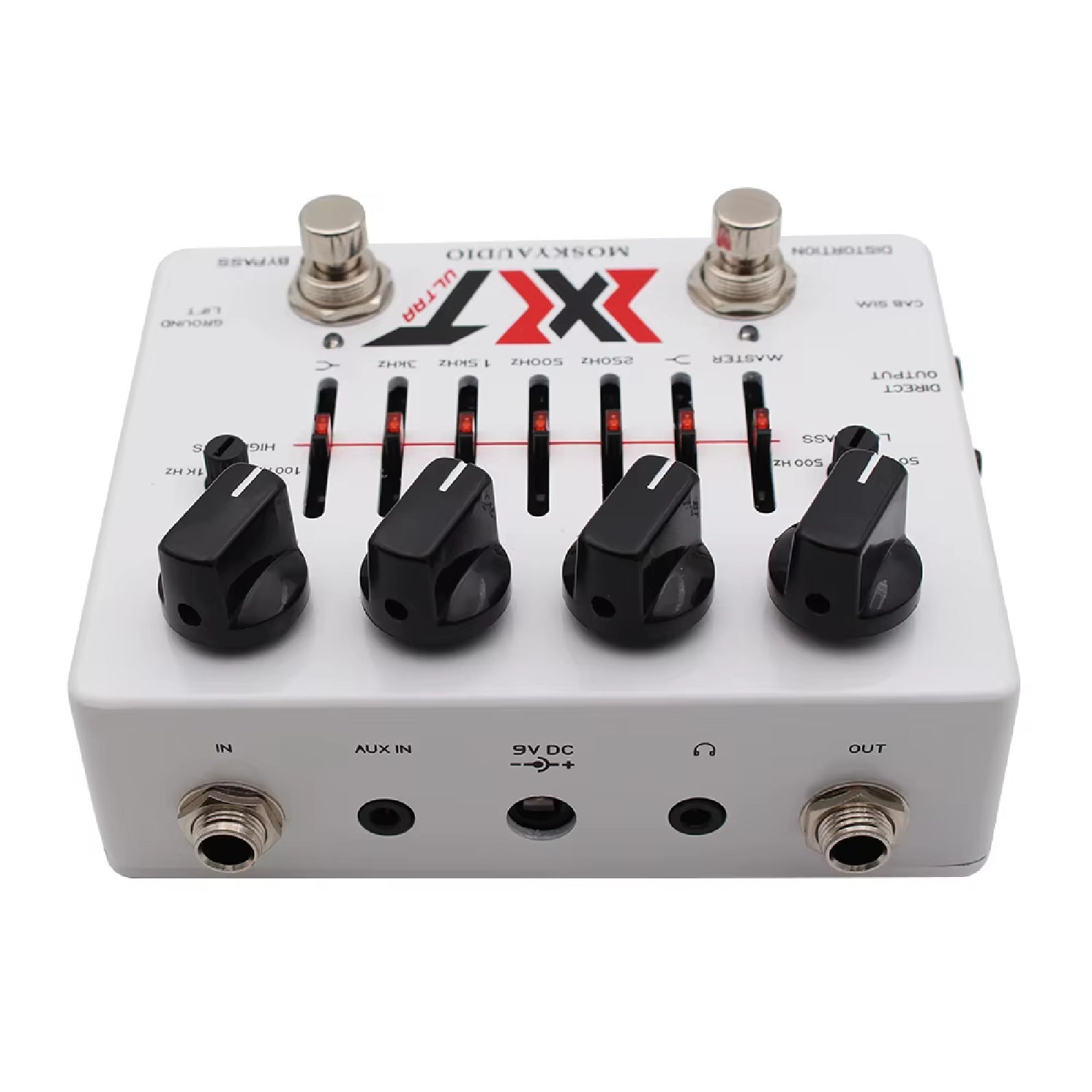 MOSKY XT ULTRA Multiband Bass Distortion Preamp Pedal 6-Band EQ Cabinet Sim - Image 2